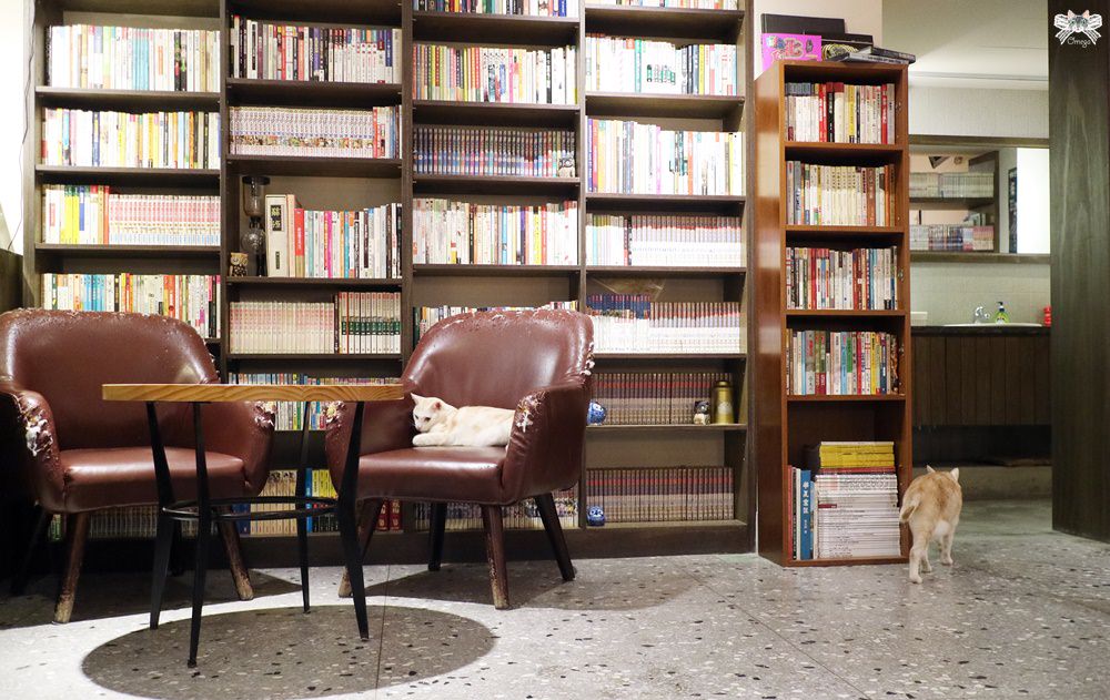 《台北貓咪咖啡》515 cafe&books|深夜不限時文青咖啡館，讓店貓陪你看書