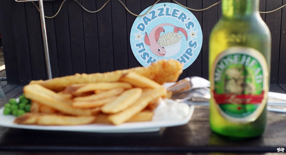 《三芝海景餐廳》Dazzler’s Fish & Chips|北海岸淺水灣露天酒吧，樂團啤酒炸魚薯條